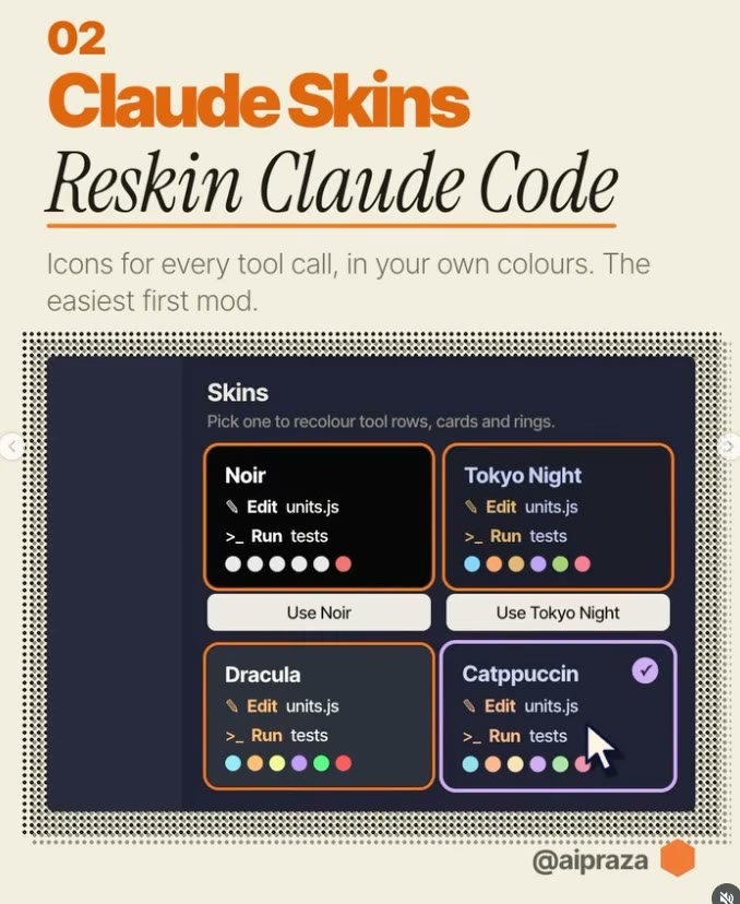 Claude Skins: Reskin Claude Code